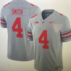 😇Jeremiah Smith Stitched Jersey Gray Vapor🤣